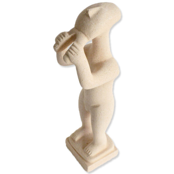 Double-flute player - Cycladic statue