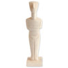 Male figurine in standing pose with a base - Cycladic statue