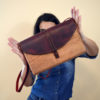 Wood & Leather Handbag