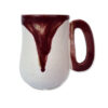 Curvy (Deep Red) - Stoneware mug