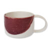 Happy (Deep Red) - Stoneware mug