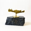 Map of Crete - Marble base with bronze element (Paperweight)