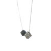 Cubes (Black & Oxidized black) - Necklace