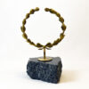 Olive Branch Wreath - Marble base with bronze element (Paperweight)