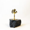 Dove with Olive Branch (Peace symbol) - Marble base with bronze element (Paperweight)