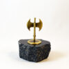 Double Axe - Marble base with bronze element (Paperweight)