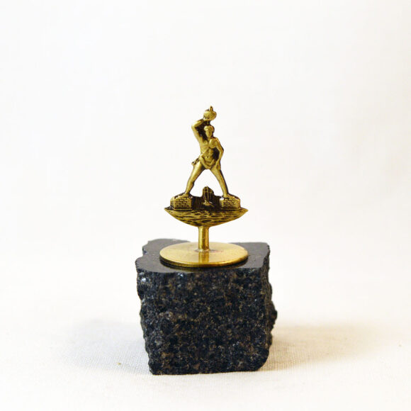Colossus of Rhodes - Marble base with bronze element (Paperweight)