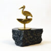 Pelican of Mykonos - Marble base with bronze element (Paperweight)