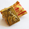 Talisman with Virgin Mary (red-gold)