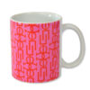 Greek Letters Chain (Pink/Red) - Porcelain mug
