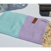 Purple/Aqua Herringbone - Cotton Towel (Pestemal)