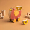 Hen & Chickens - Wooden Puzzle & Push-Pull along Toy