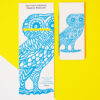 Greek Owl with Motifs - Magnetic Bookmark