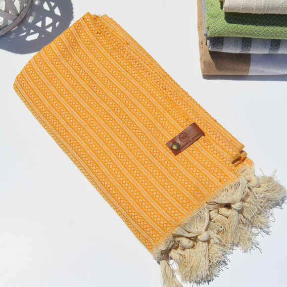 Mustard Diamond - Cotton Towel (Pestemal)